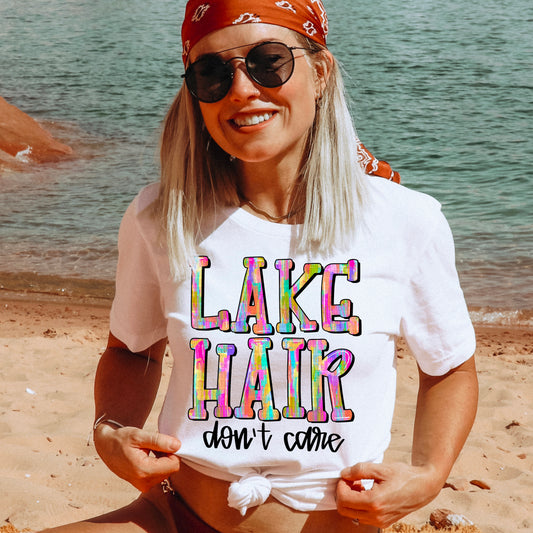 Lake Hair Don't Care DTF Transfer