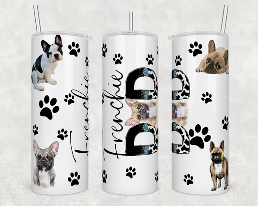 Frenchie Dad TRANSFER or FINISHED Tumblers