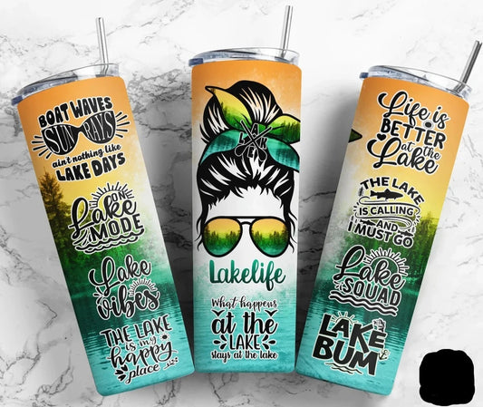 Lake Life Tumbler Transfer or Finished Cup