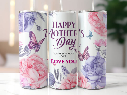 Happy Mother's Day Tumbler Transfer or Finished Cup