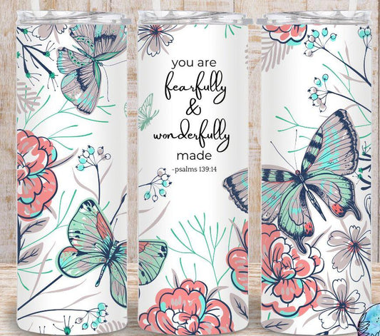 You are fearfully and wonderfully made Sublimation Tumbler Transfer