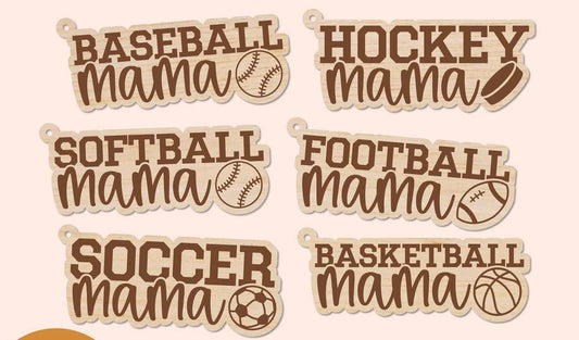 Sports Mama Keychains