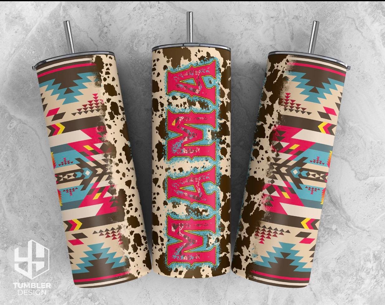 Aztec Mama Sublimation TRANSFER OR FINISHED TUMBLER