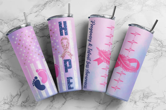 HOPE Infant Loss  Sublimation Tumbler Transfer