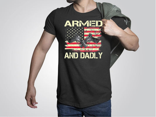 Armed and Dadly Flag DTF Transfer