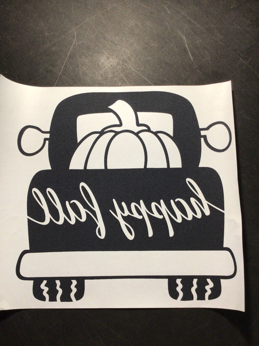 Happy Fall Truck Adult Screen Print