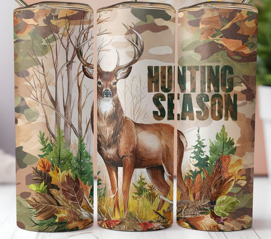 Hunting Season Tumbler Transfer or Finished Cup