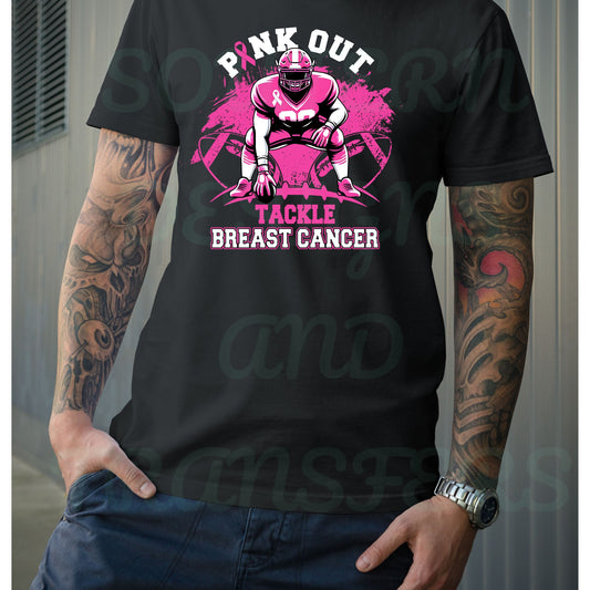 Tackle Breast Cancer DTF Transfer