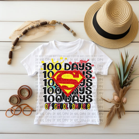 100 Days Super Man DTF Transfer