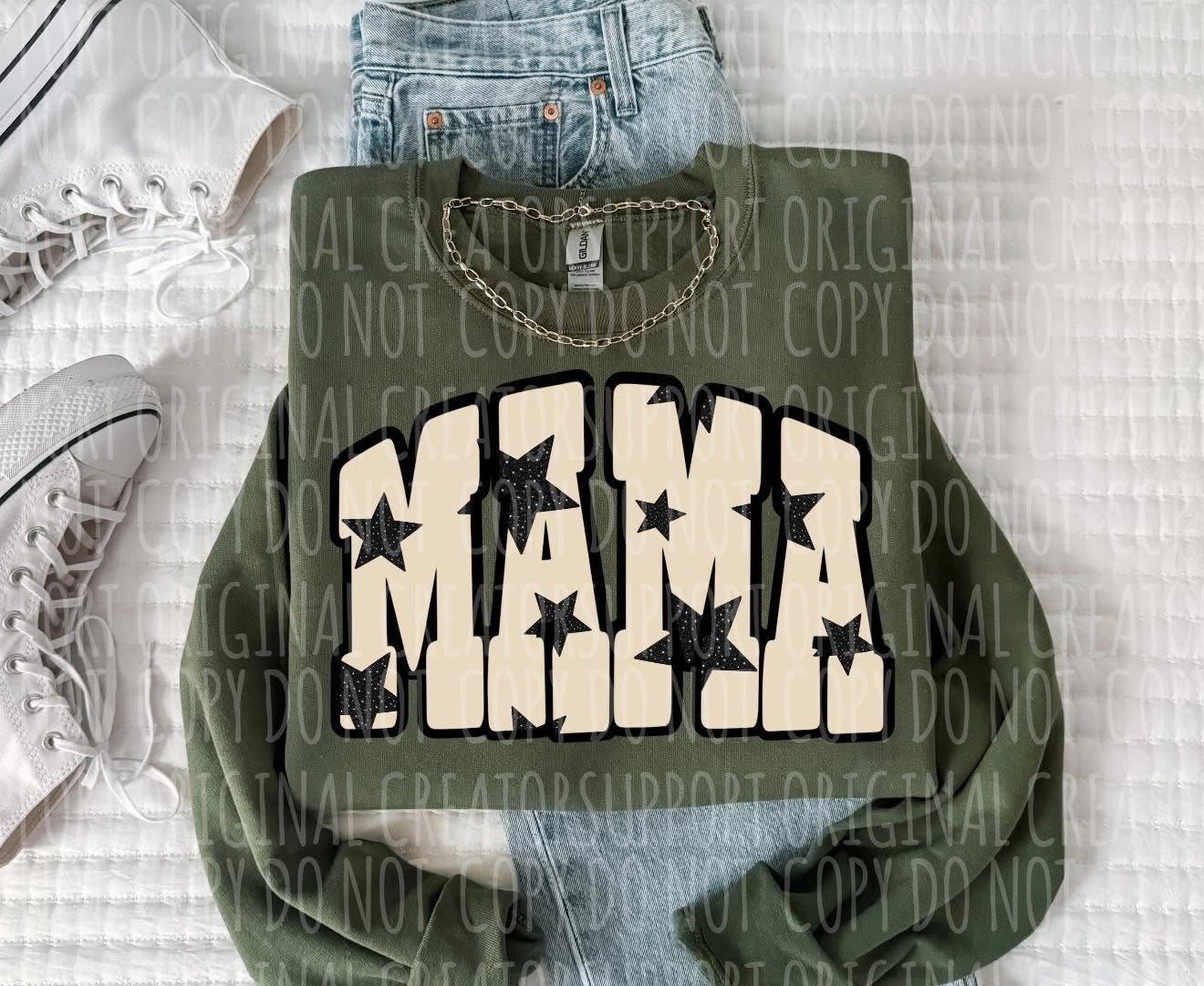 Mama Stars DTF Transfer