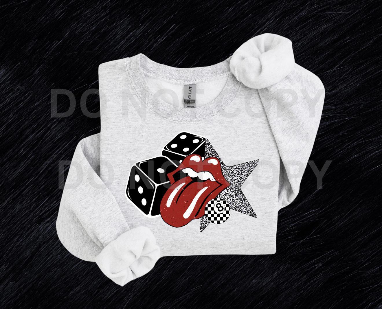 Dicey Lips Collage DTF Transfer