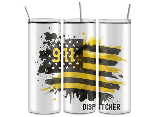 911 Dispatcher TRANSFER or FINISHED Tumblers