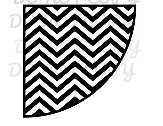 Chevron Pattern Bleach Sleeve Stencil