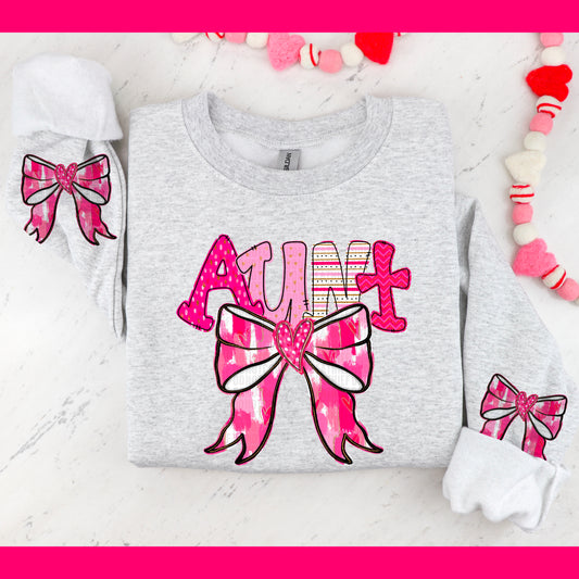 Valentines Coquette Bow DTF Transfer- CHOOSE NAME