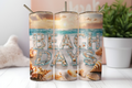 Beach Days Sublimation Transfer & Finished Tumblers