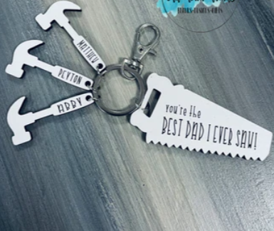 Best Dad Ever Saw- Custom Keychain