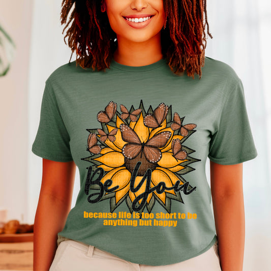 Be You Sunflower DTF Transfer