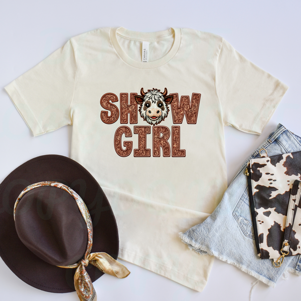 Show Girl- Brown Cow DTF Transfer