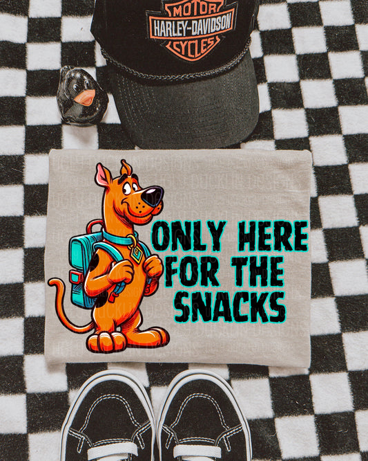 Only Here for the Snacks Scooby DTF Transfer