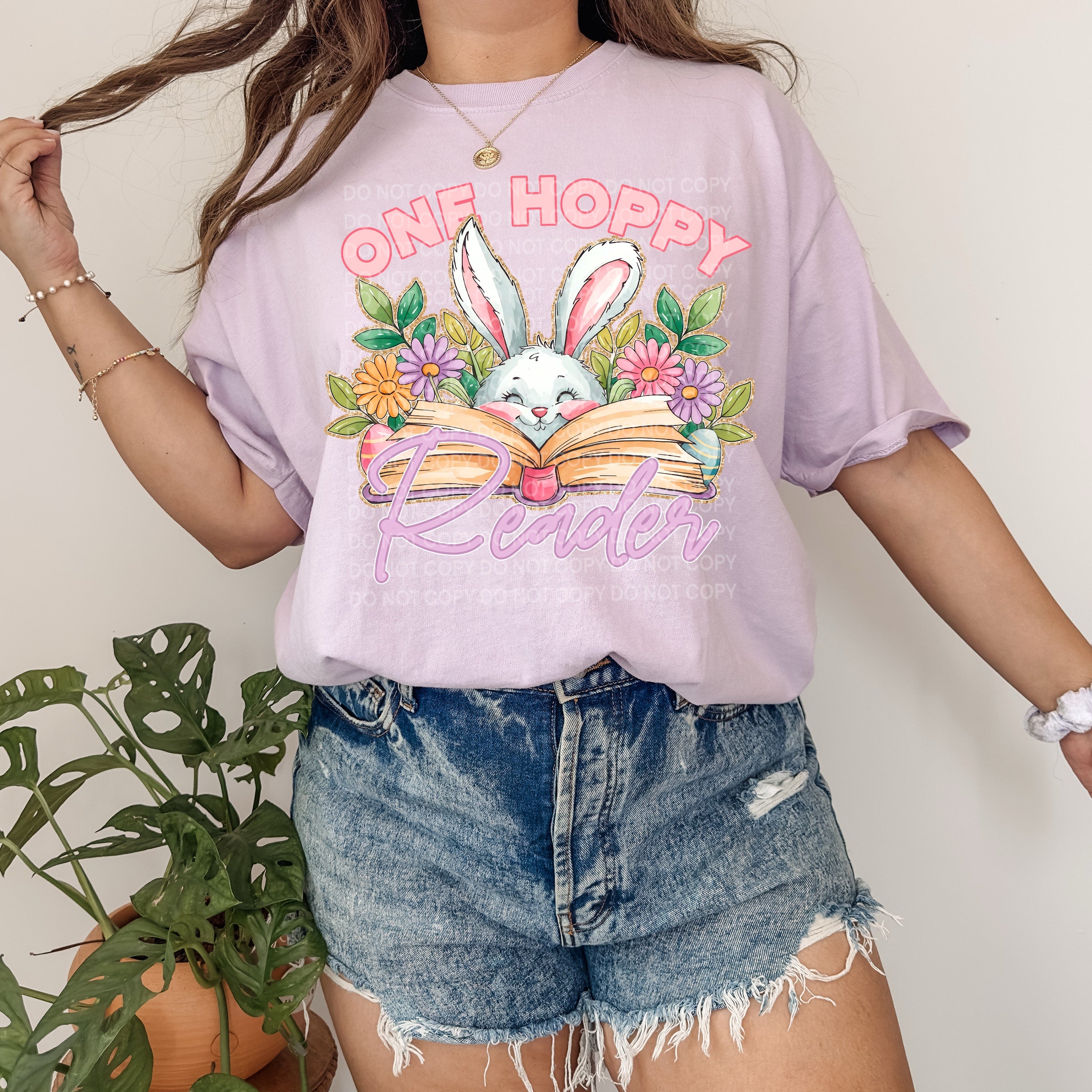 One Hoppy Reader DTF Transfer