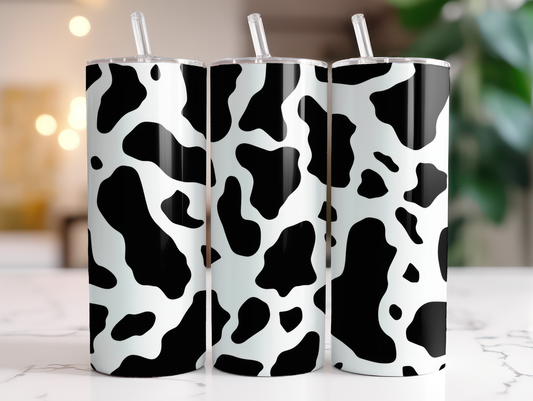 Cow Print Sublimation Transfer or Finished Tumbler