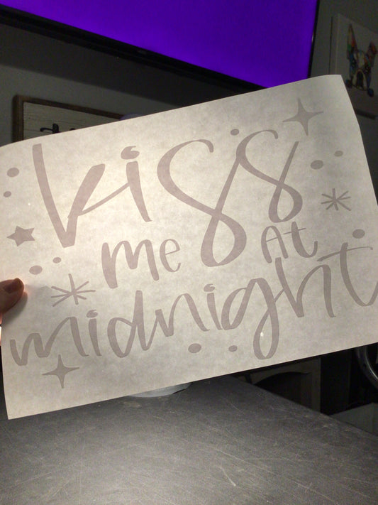 Kiss Me at Midnight….Adult Screen Print