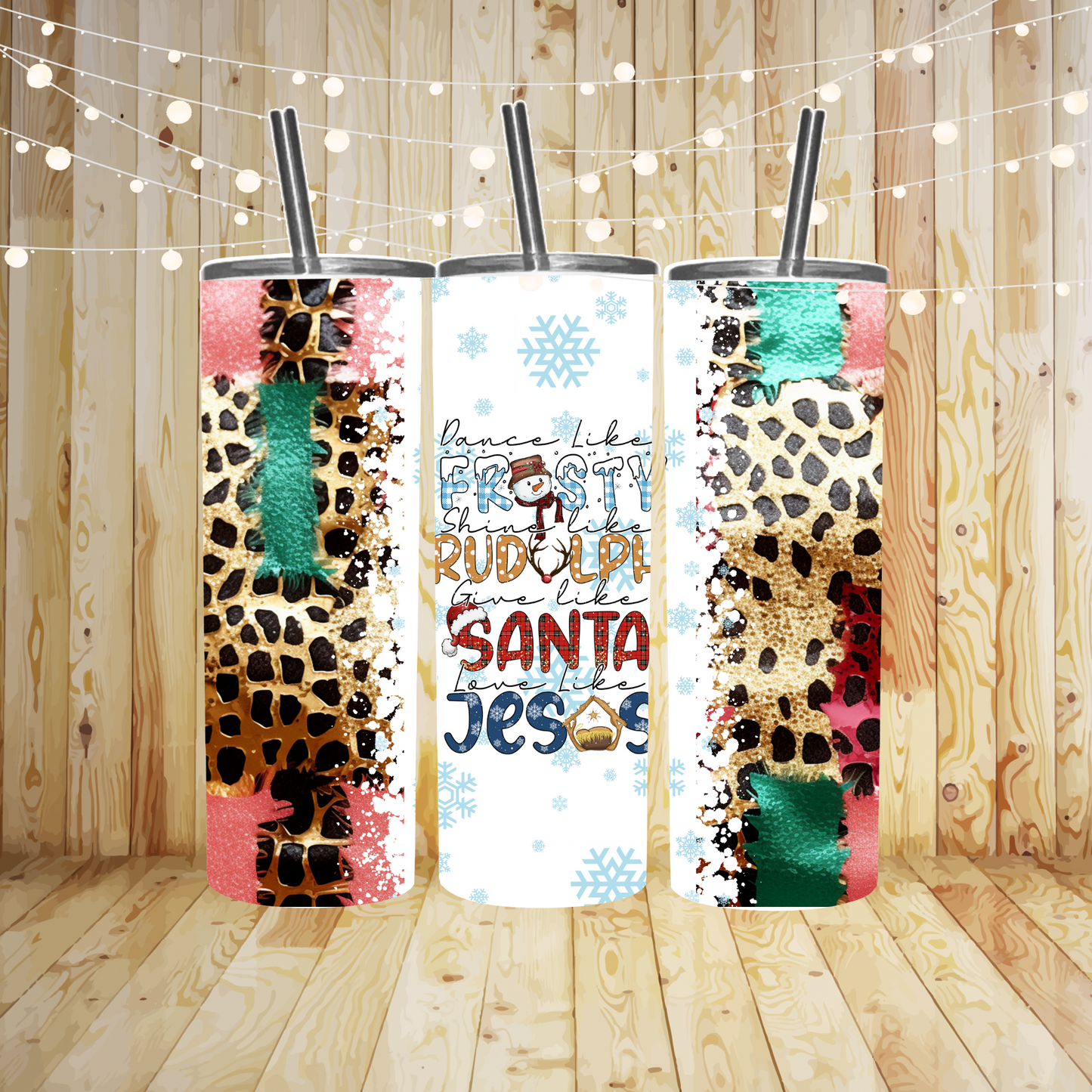 Dance Like Frosty Sublimation TRANSFER or FINISHED Tumbler