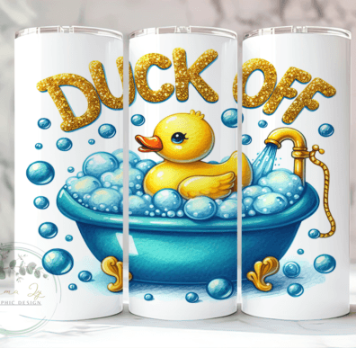 Duck Off Sublimation Transfer or Finished Tumbler