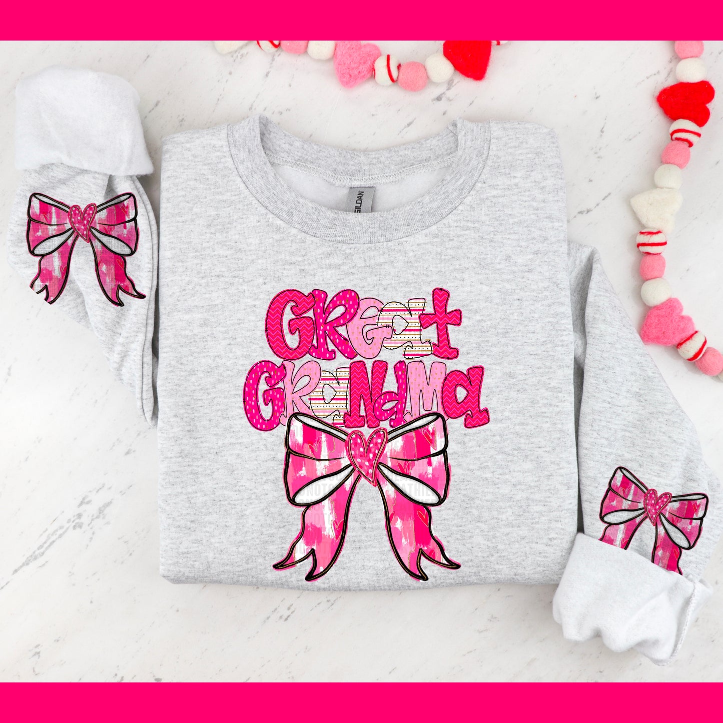 Valentines Coquette Bow DTF Transfer- CHOOSE NAME