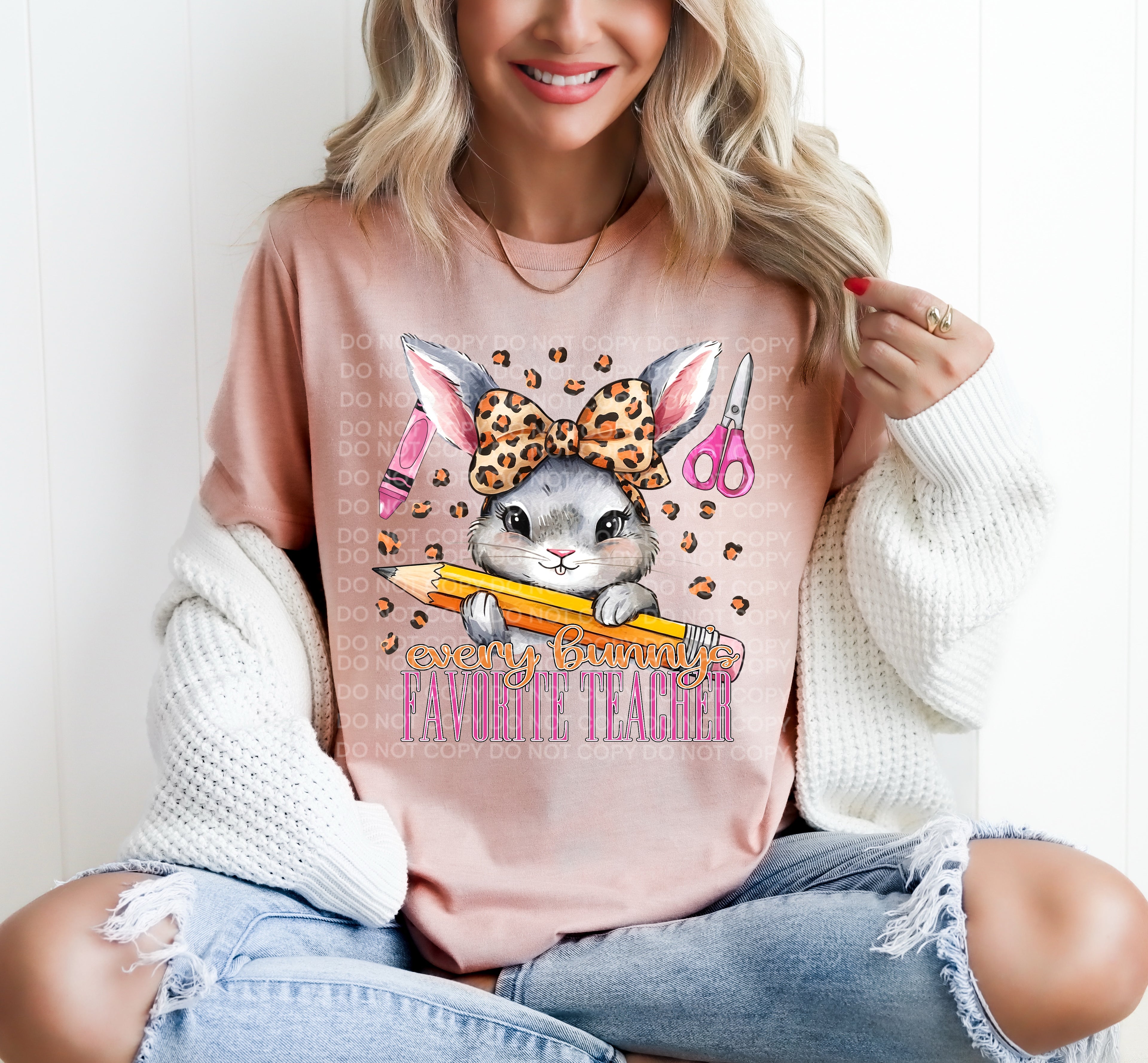 Every Bunny Favorite Teacher DTF Transfer