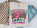 Baseball Drip Moms Club DTF Transfer
