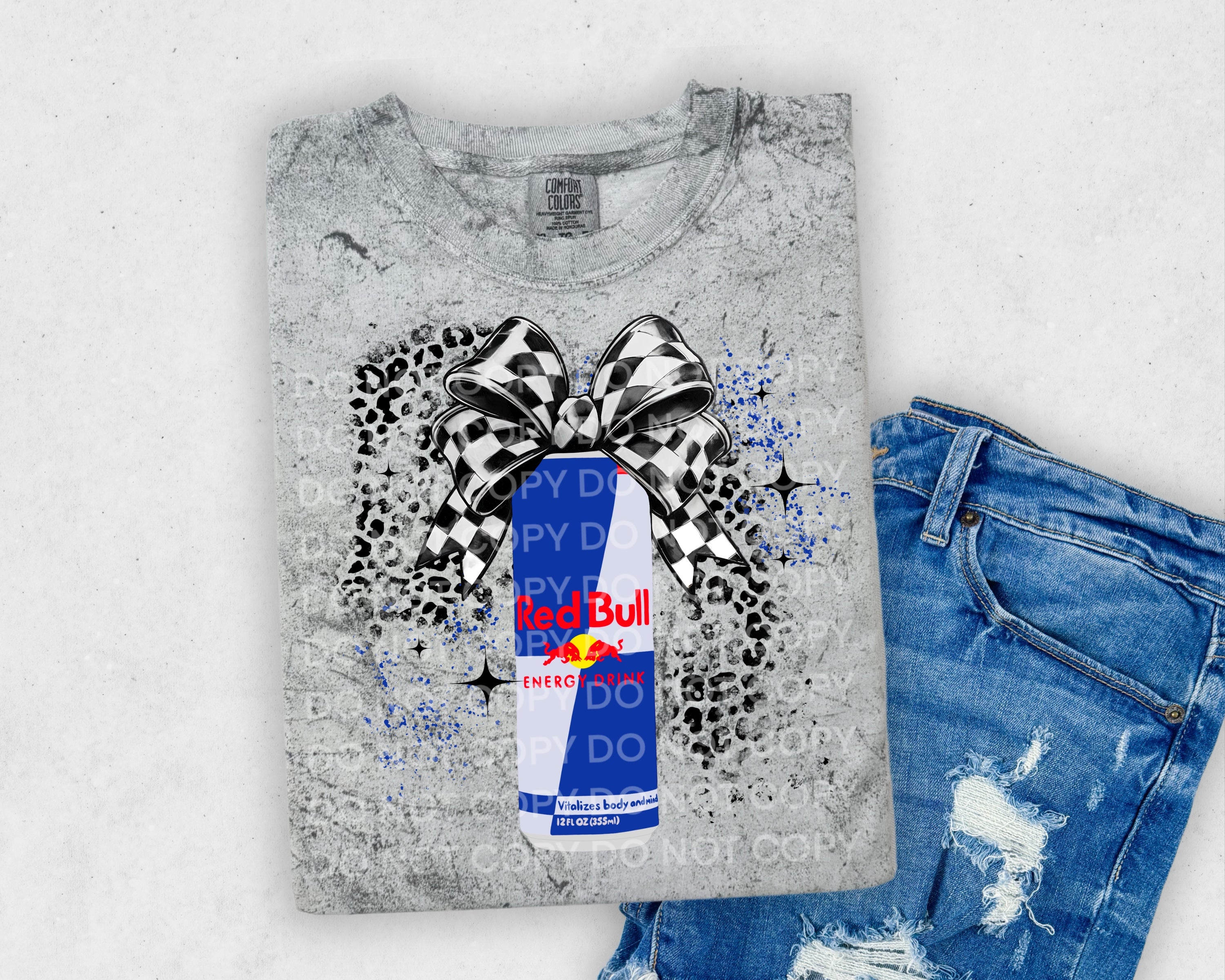 Regular Red bull Bow DTF Transfer