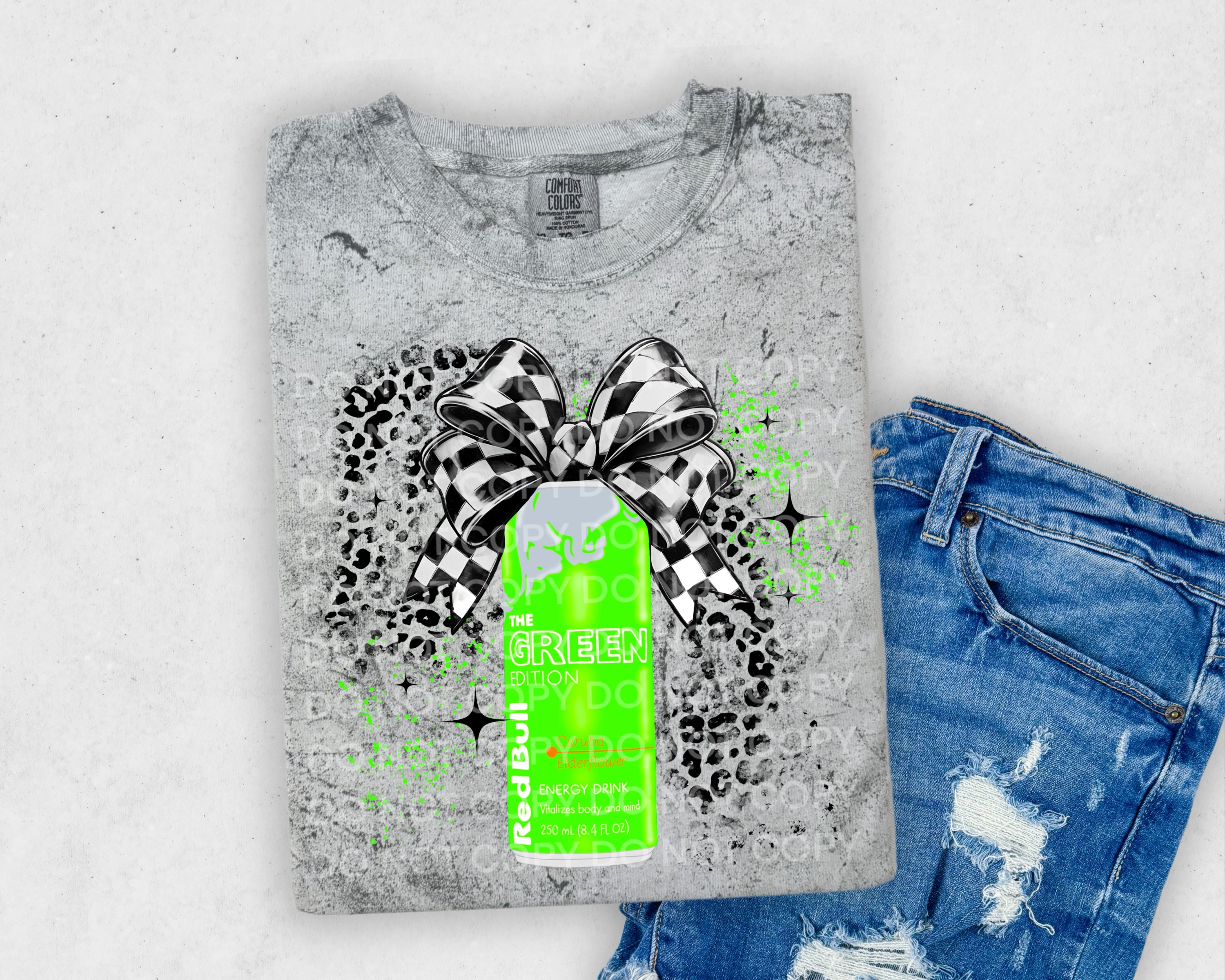 Curuba Red Bull Bow DTF Transfer (Copy)