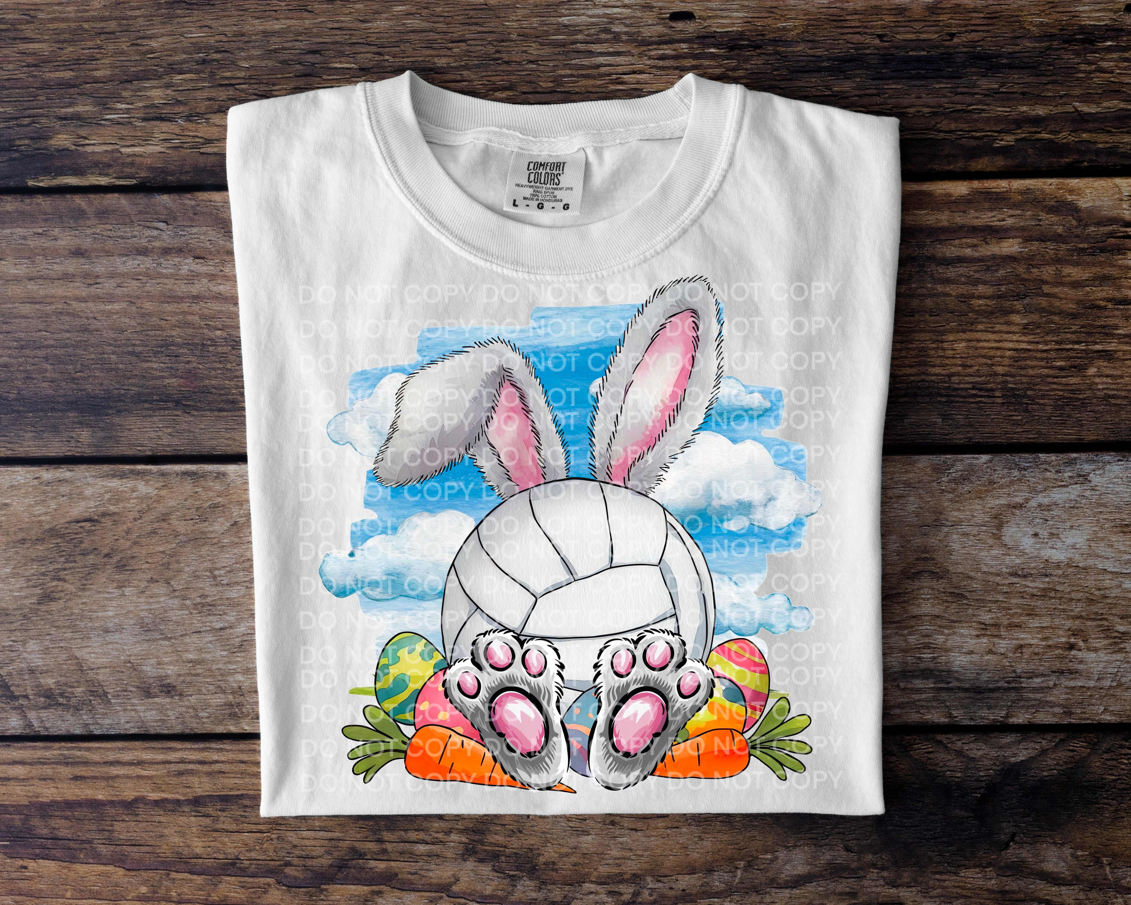 Volleyball Bunny Ears DTF Transfer