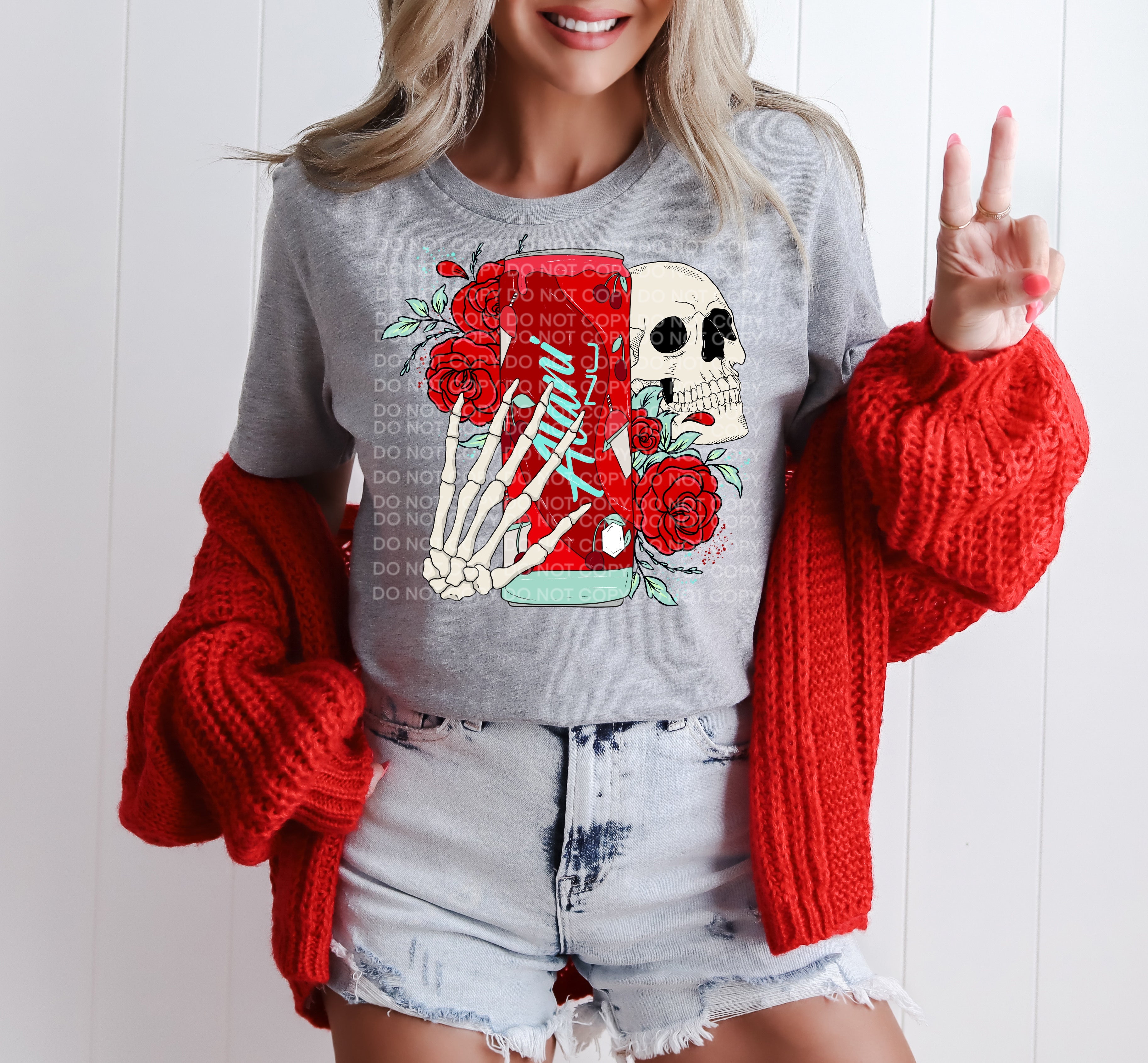 Red Alani Skelli DTF Transfer