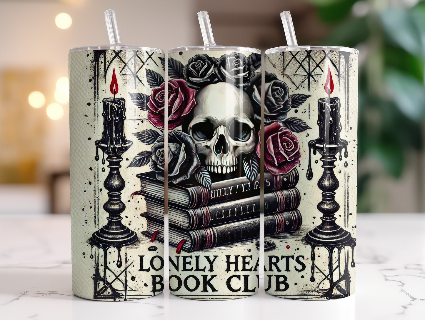 Lonely Hearts Book Club Sublimation Transfer or Finished Tumbler