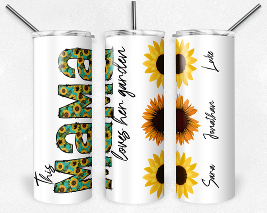 This Mama Loves her Garden Tumbler Transfer or Finished Cup