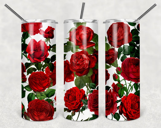 Roses Sublimation Tumbler Transfer