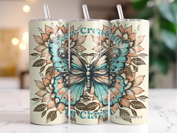 New Creation in Christ Tumbler Transfer or Finished Cup