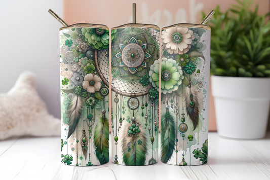 St Patrick's Dreamcatcher Sublimation Transfer or Finished Tumbler