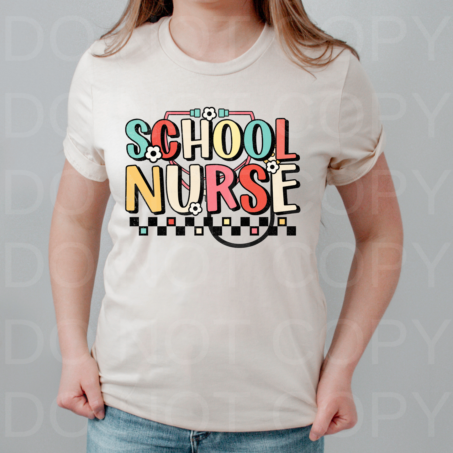 Retro School Nurse DTF Transfer