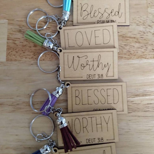 Bible Verse Keychains