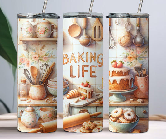 Baking Life Sublimation Transfer or Finished Tumbler