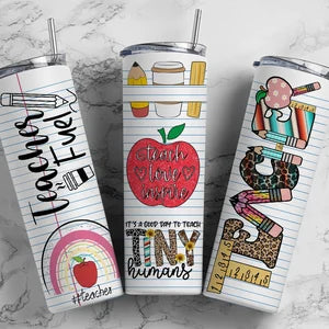 Custom Teacher Life (ADD NAME TO NOTES) Sublimation TRANSFER or FINISHED Cup