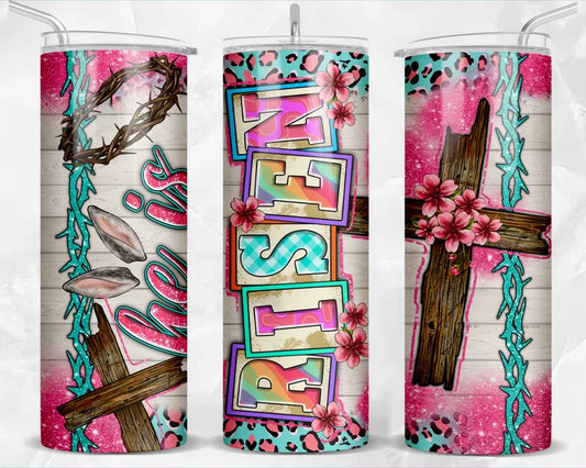 He is Risen Sublimation Transfer or Finished Tumbler