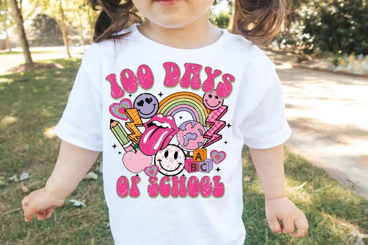 Retro 100 Days of School DTF Transfer