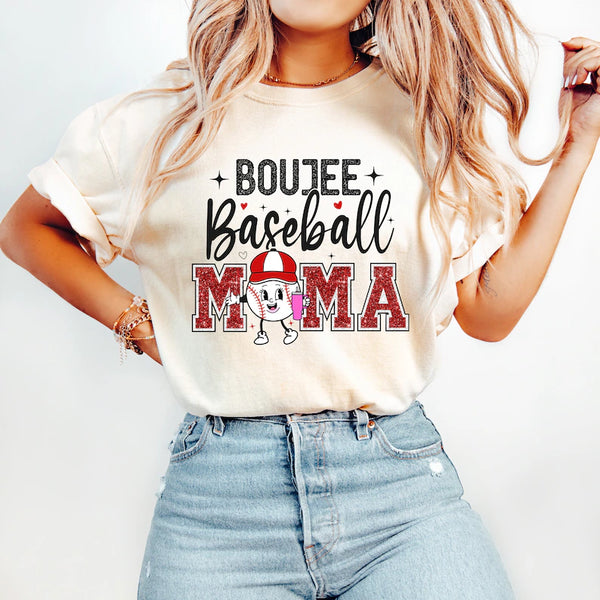 Bougee Baseball Momma DTF Transfer