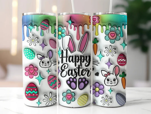 Happy Easter Sublimation Transfer or Finished Tumbler