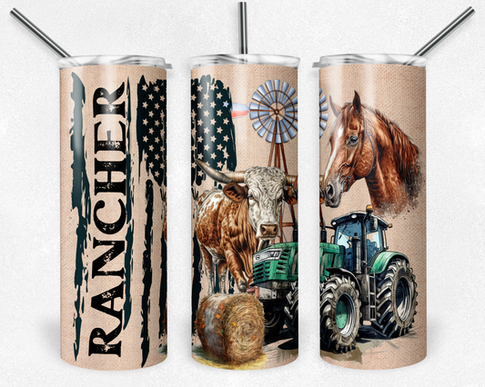 Rancher Sublimation Transfer or Finished Tumbler