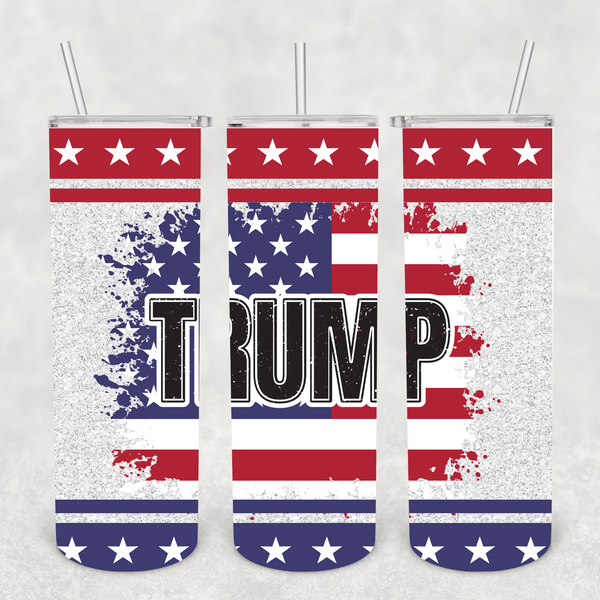 Trump Red White and Blue Transfer or Finished Cup